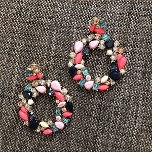 J. Crew statement wreath earrings